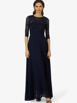Kraimod Kleider<Damen Abendkleid marine uni