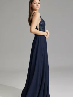 Hey Kyla Kleider<Damen Abendkleid marine uni