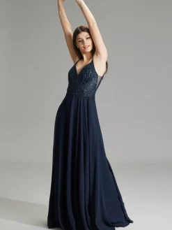 Hey Kyla Kleider<Damen Abendkleid marine uni