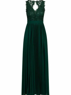 Kraimod Kleider<Damen Abendkleid grün gemustert