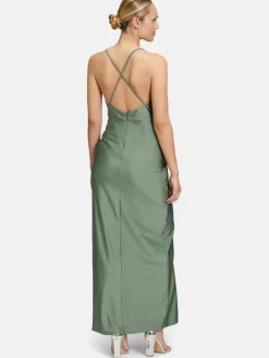 Vera Mont Kleider<Damen Abendkleid grün uni