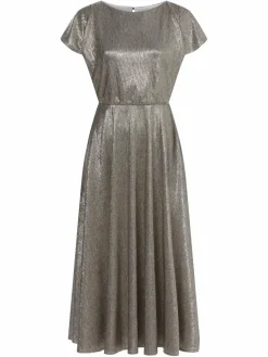 Swing Kleider<Damen Abendkleid gold silber uni