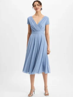 Vera Mont Kleider<Damen Abendkleid hellblau uni