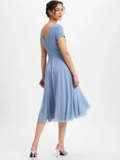 Vera Mont Kleider<Damen Abendkleid hellblau uni