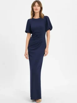 Swing Kleider<Damen Abendkleid marine uni