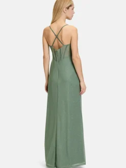 Vera Mont Kleider<Damen Abendkleid lind grün uni