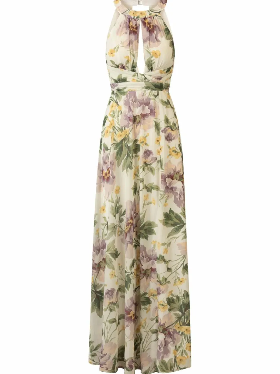 Kraimod Kleider<Damen Abendkleid grün gemustert