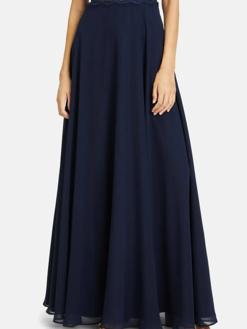 Vera Mont Kleider<Damen Abendkleid marine blau uni