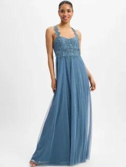 Suddenly Princess Kleider<Damen Abendkleid blau uni