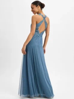 Suddenly Princess Kleider<Damen Abendkleid blau uni