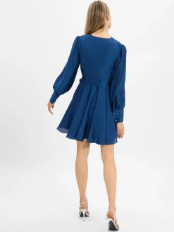 Swing Kleider<Damen Abendkleid indigo uni