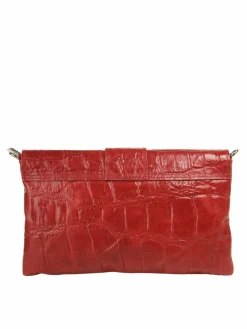 Cluty Taschen & Rucksäcke<Damen Abendtasche rot uni