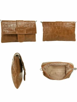 Cluty Taschen & Rucksäcke<Damen Abendtasche cognac uni