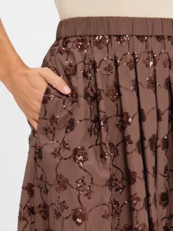 Weekend Max Mara Röcke<Damen A-Linein-Rock - Tempra schoko gemustert