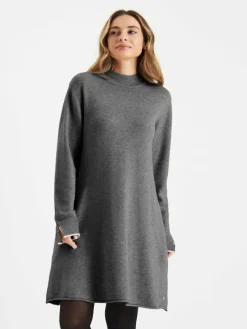 Frieda & Freddies Kleider<Damen A-Linien-Kleid grau uni