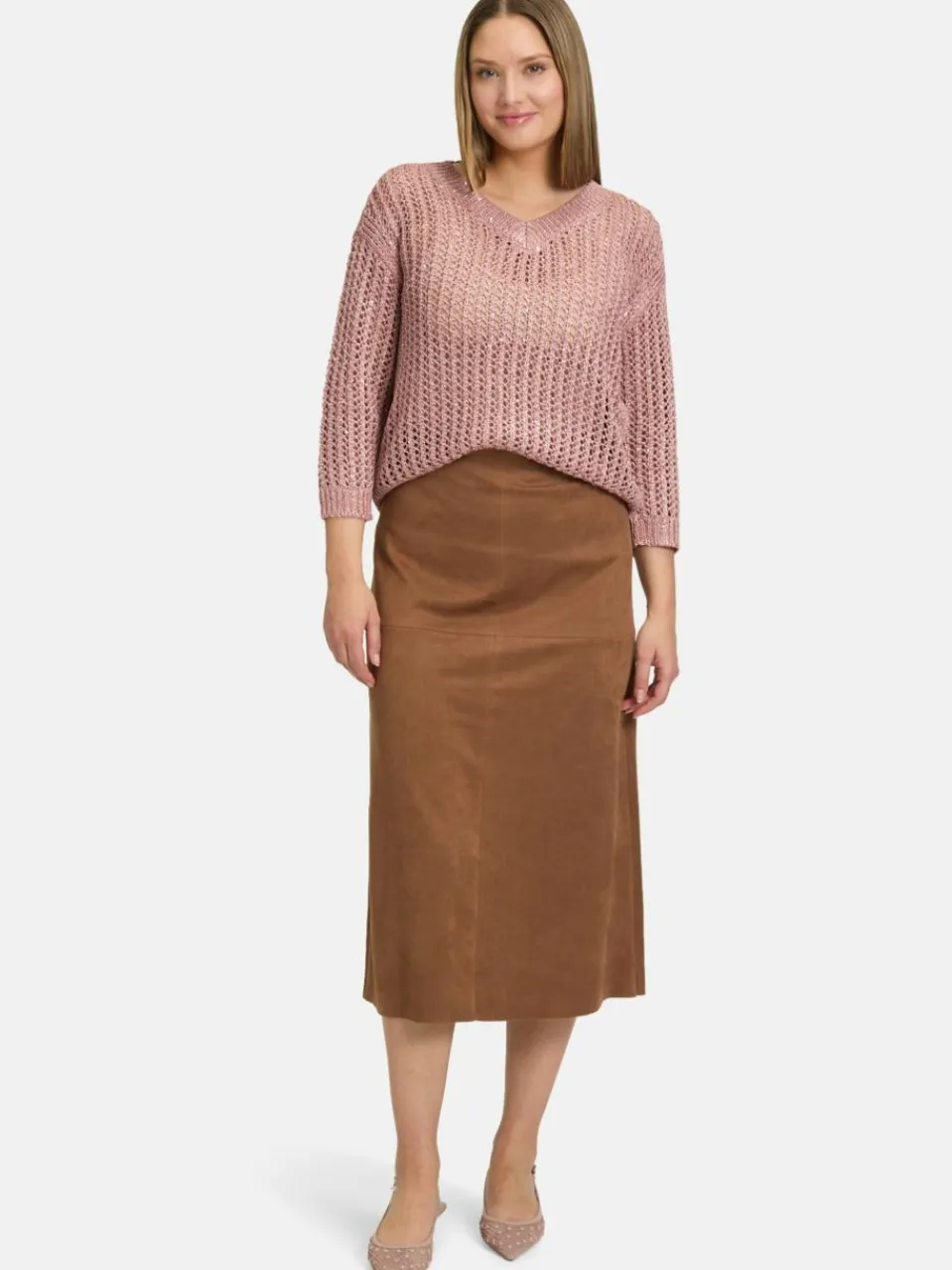 Betty Barclay Röcke<Damen A-Linien-Rock braun nougat uni