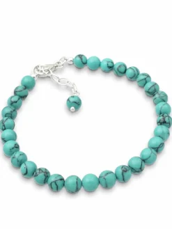 Elli Schmuck<Damen Armband türkis uni