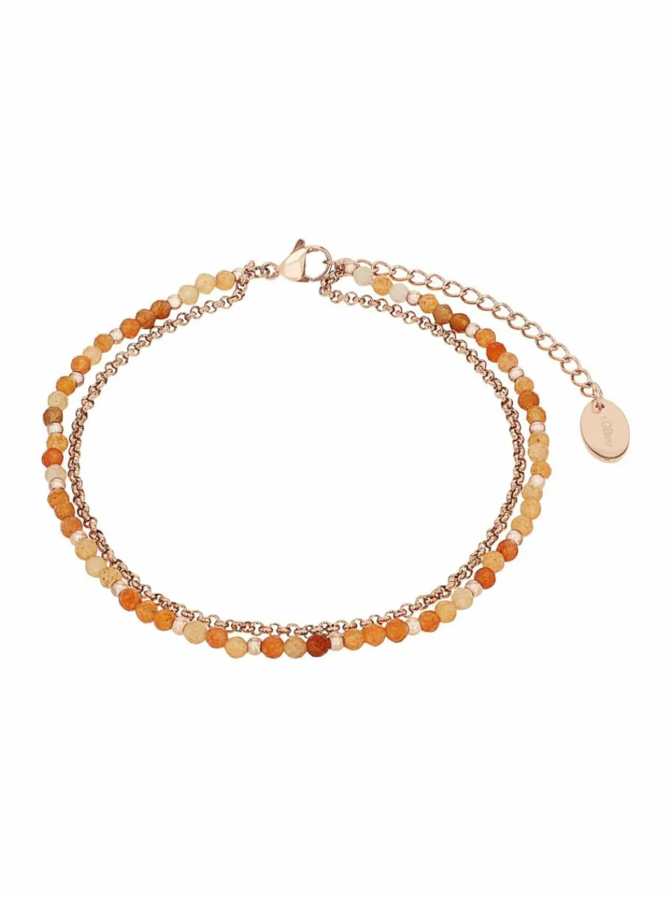 s.Oliver Schmuck<Damen Armband aprikot uni
