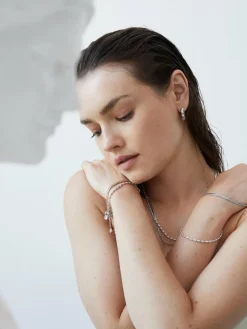 Echtzeit Schmuck<Damen Armband - The Glitter One silber uni