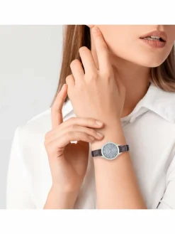 Trilani Uhren<Damen Armband-Uhr Quarzuhr silber uni