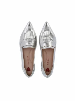 Crickit Ballerinas<Damen Ballerina - JANET silber uni