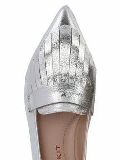 Crickit Ballerinas<Damen Ballerina - JANET silber uni