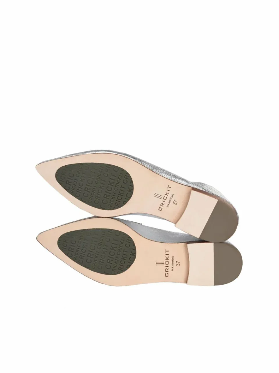 Crickit Ballerinas<Damen Ballerina - JANET silber uni