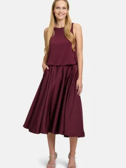 Vera Mont Röcke<Damen Ballonrock bordeaux uni