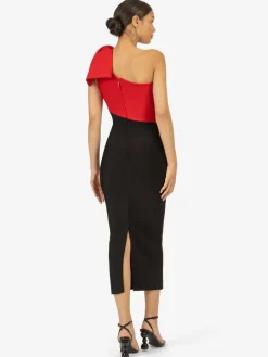 Kraimod Kleider<Damen Bandagekleid rot gemustert