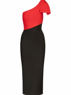 Kraimod Kleider<Damen Bandagekleid rot gemustert