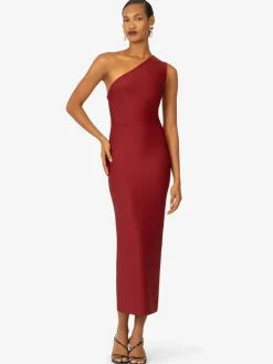 Kraimod Kleider<Damen Bandagekleid bordeaux uni