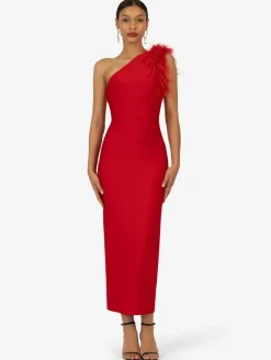 Kraimod Kleider<Damen Bandagekleid rot uni