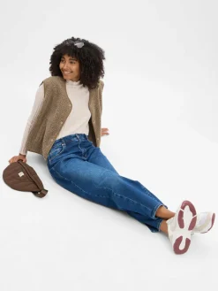 MAC Jeans|Hosen<Damen Barrel Fit Jeans - Dakota dark stone uni