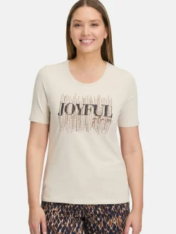 Betty Barclay Shirts & Tops<Damen Basic Shirt beige mehrfarbig bedruckt