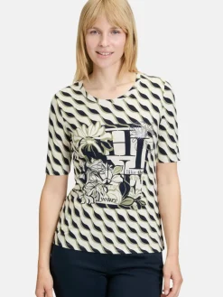 Betty Barclay Shirts & Tops<Damen Basic Shirt beige mehrfarbig gemustert