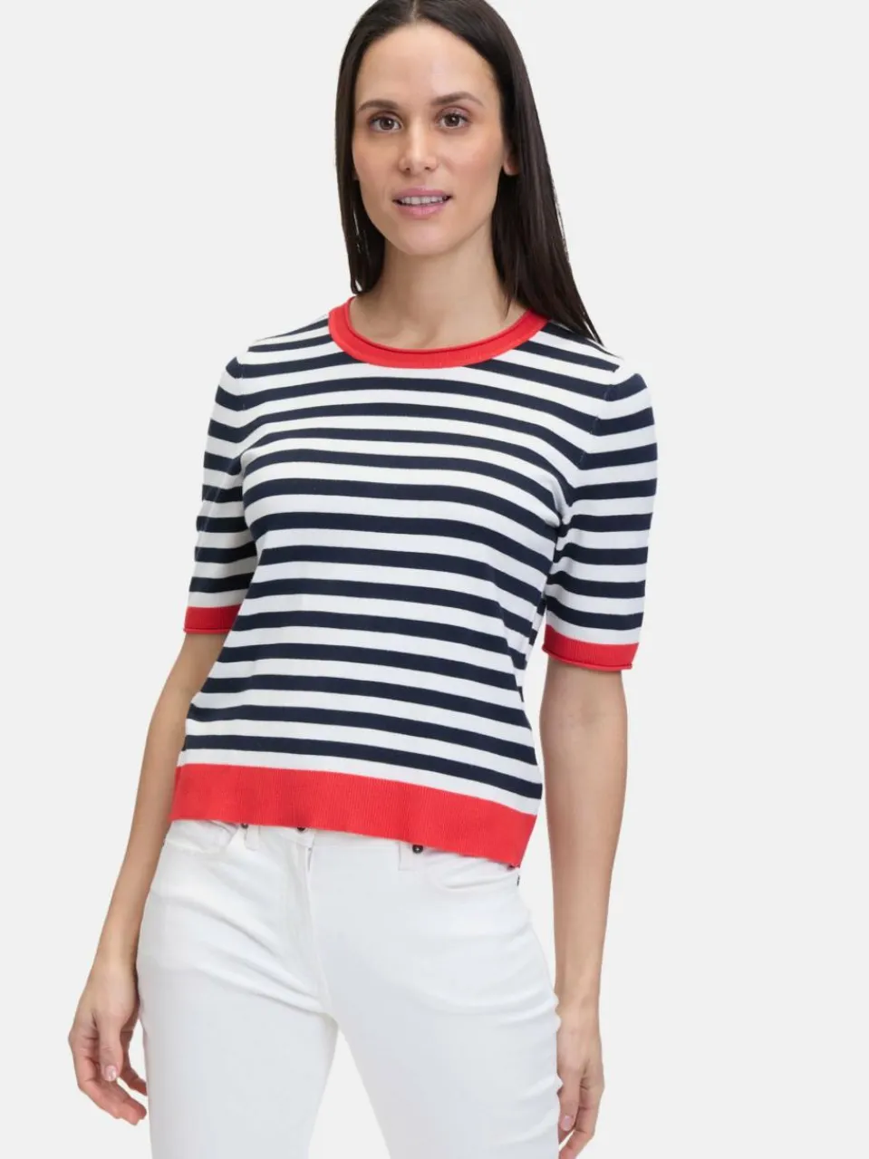 Betty Barclay Pullover & Strickjacken<Damen Basic-Pullover mehrfarbig gestreift