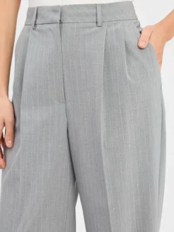Marie Lund Hosen<Damen Baukasten-Anzughose hellgrau gestreift
