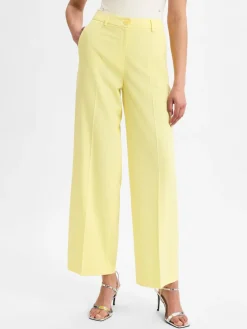 More & More Hosen<Damen Baukasten-Stoffhose gelb uni