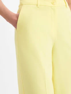 More & More Hosen<Damen Baukasten-Stoffhose gelb uni