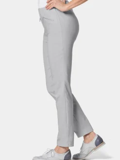 Goldner Hosen<Damen Bengalinhose - Schlupfhose LOUISA mit Steppnähten medium stone uni