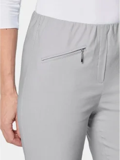 Goldner Hosen<Damen Bengalinhose - Schlupfhose LOUISA mit Steppnähten medium stone uni