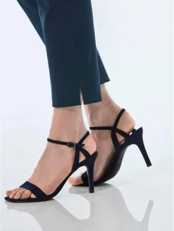 Goldner Hosen<Damen 7/8-Bengalinhose - Stretchhose LOUISA, dehnbar & mit Taschen marine uni