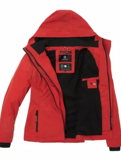 Marikoo Jacken & Westen<Damen Übergangsjacke - Erdbeere rot uni