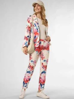 More & More Blazer<Damen Blazer rot weiß gemustert