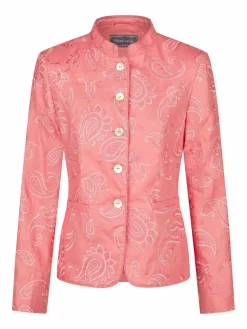 White Label Blazer<Damen Blazer rosa gemustert