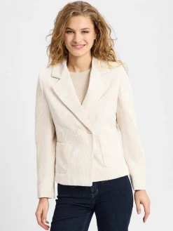More & More Blazer<Damen Blazer ecru uni
