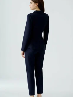 Oui Blazer<Damen Blazer blau uni