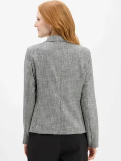 comma Blazer<Damen Blazer schwarz weiß gemustert