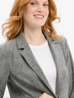 comma Blazer<Damen Blazer schwarz weiß gemustert
