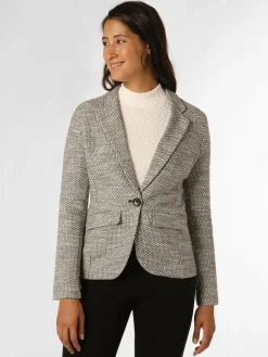 s.Oliver BLACK LABEL Blazer<Damen Blazer weiß schwarz meliert